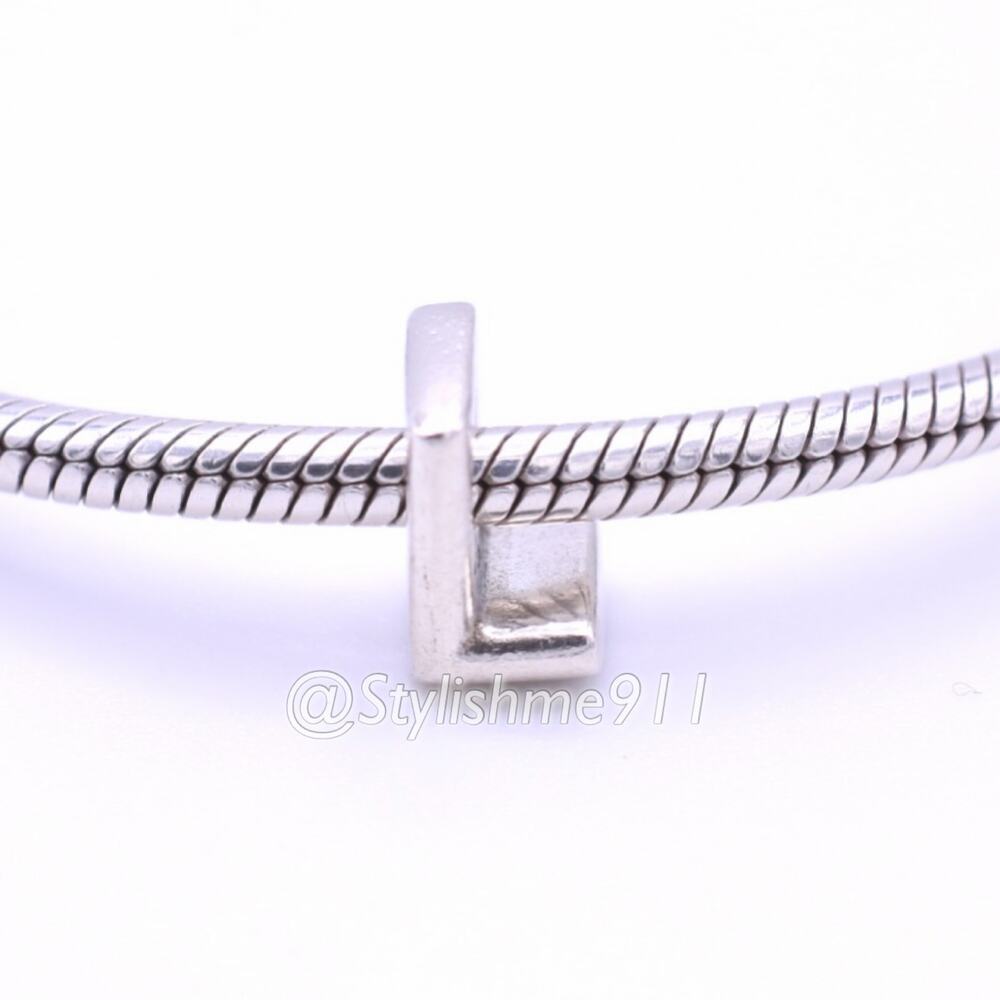 Authentic PANDORA Sterling Silver Letter M Charm - 797467